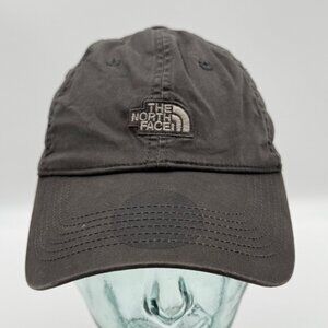 North Face Hat Cap StrapBack Mens One Size Adjust Gray w/ Logo Patch Dad Outdoor
